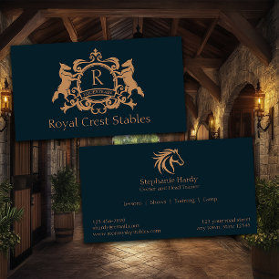 Equestrian Horse Stables Visitkort