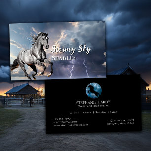 Equestrian Horse Stables Visitkort