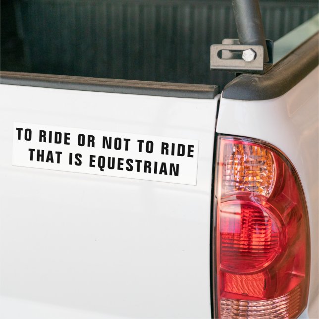 Equestrian Horse Trailer Bildekal (På lastbil)