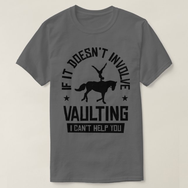 Equestrian Horse Vaulting  Acrobat T Shirt (Design framsida)