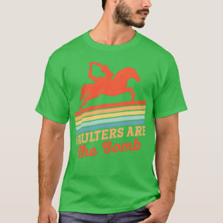 Equestrian Horse Vaulting Bomb Vaulter Horseback m T Shirt