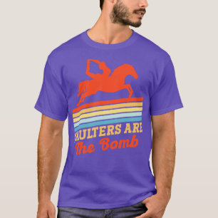 Equestrian Horse Vaulting Bomb Vaulter Horseback R T Shirt