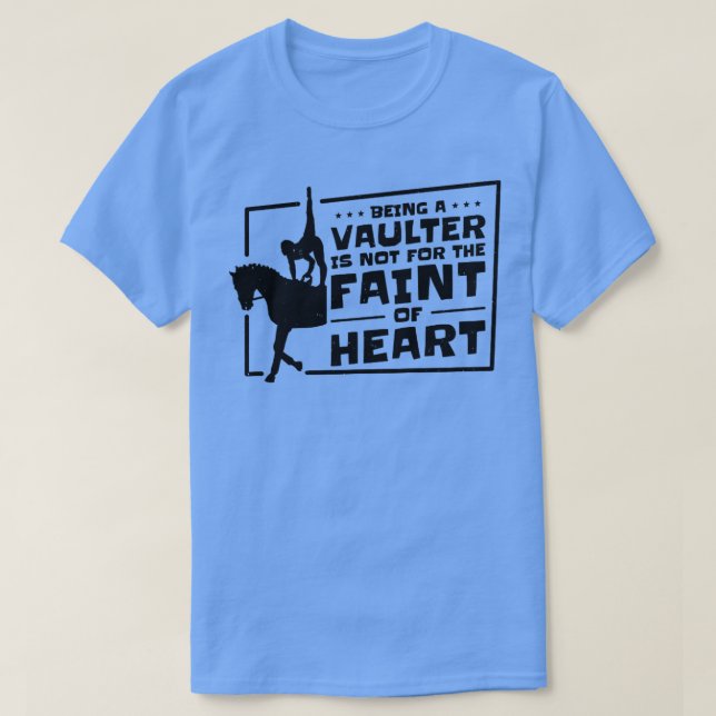 Equestrian Horse Vaulting Vaulter  T Shirt (Design framsida)
