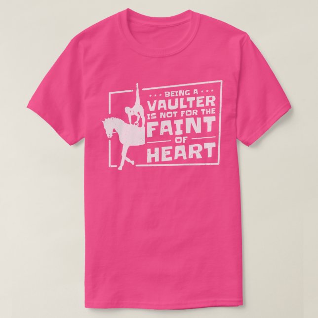 Equestrian Horse Vaulting Vaulter  T Shirt (Design framsida)