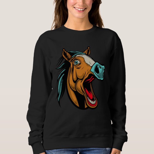 Equestrian Horseback  Horse Riding T Shirt (Framsida)