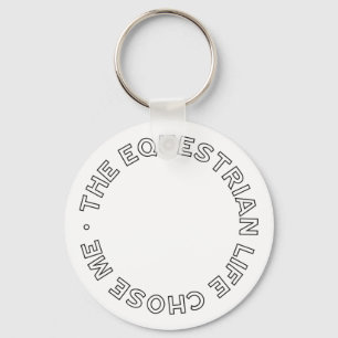 Equestrian Life valde mig Modern Horse Rider Nyckelring