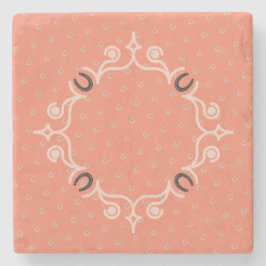 Equestrian Lucky Horseshoe Mönster Stenunderlägg