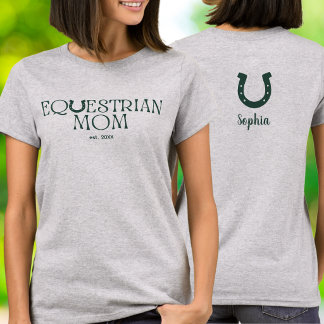 Equestrian Mamma Etablissementsår Hästsko T Shirt