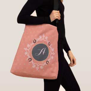 Equestrian Monogram Lucky Horseshoe Mönster Axelväska