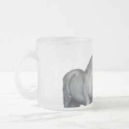 Equestrian Mugg med White Horse for Horse Lover