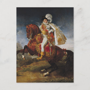 Equestrian Porträtt av Jerome Bonaparte 1808 Vykort