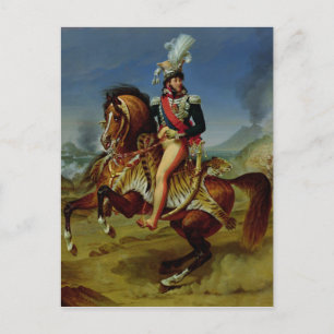 Equestrian Porträtt av Joachim Murat 1812 Vykort
