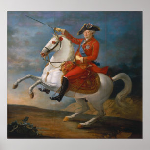 Equestrian Porträtt av Louis XVI 1791 Poster