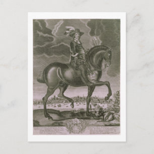 Equestrian Porträtt från Oliver Cromwell (nr 1599- Vykort