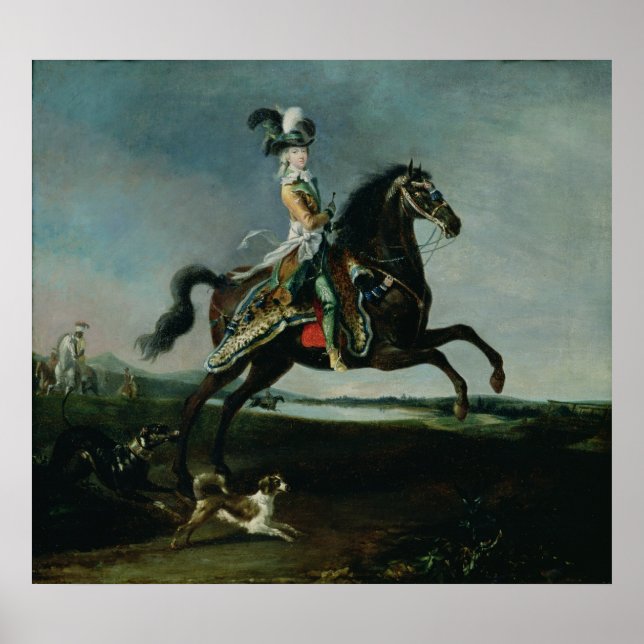 Equestrian Porträtt i Marie-Antoinette Poster (Framsidan)