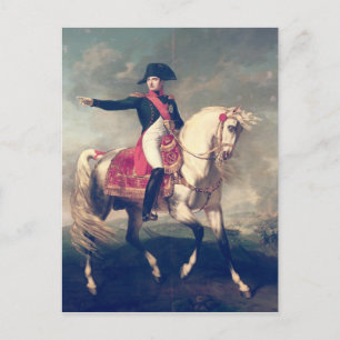 Equestrian Porträtt i Napoleon I 1810 Vykort