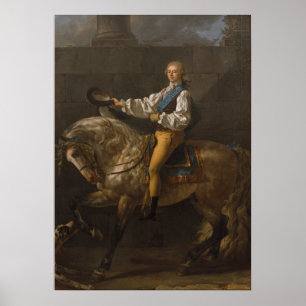 Equestrian Porträtt i Stanisław Poster