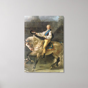 Equestrian Porträtt vid Stanislas Kostka Canvastryck