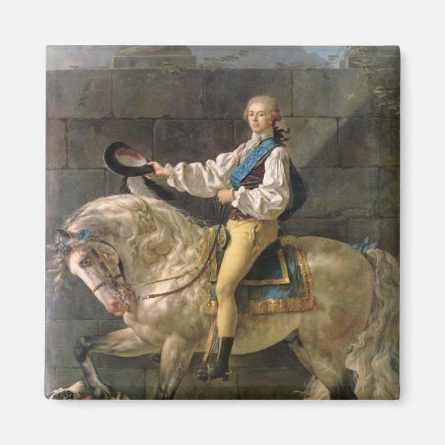 Equestrian Porträtt vid Stanislas Kostka Magnet (Framsidan)