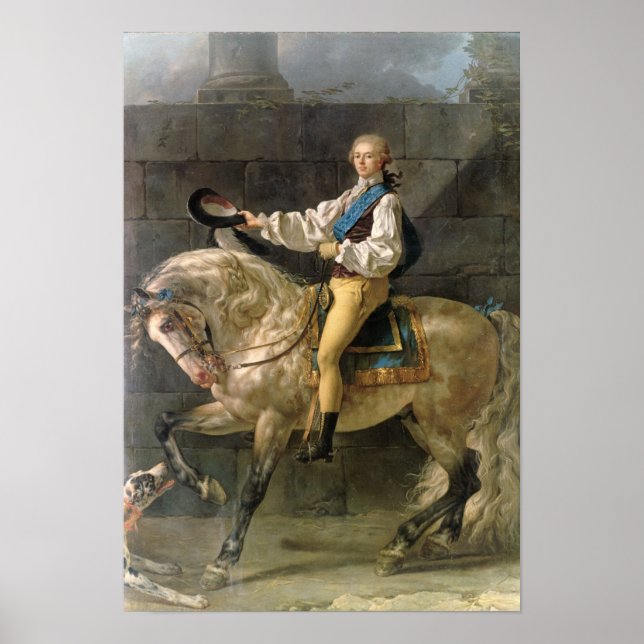 Equestrian Porträtt vid Stanislas Kostka Poster (Framsidan)