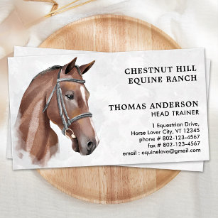 Equestrian Professionell Personlig Equine Horse Visitkort