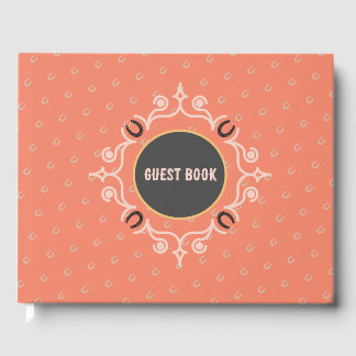 Equestrian Ram Lucky Horseshoe Mönster Gästböcker