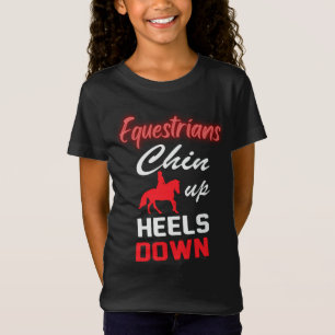 Equestrian Riding Quote in Red and White Font T-Sh T Shirt
