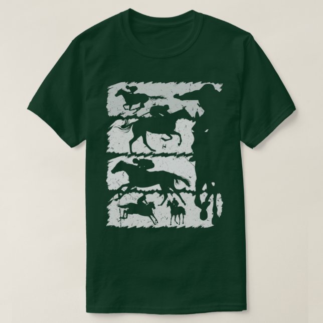 Equestrian Silhouette Horse Riding T Shirt (Design framsida)