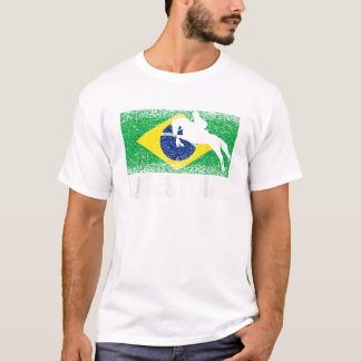 Equestrian Sport Retro Brasilien Flagga Brasilians T Shirt