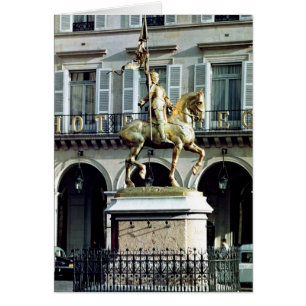 Equestrian statue of Joan of Arc Hälsningskort