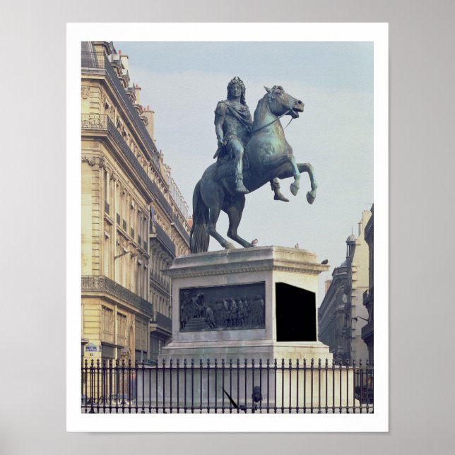 Equestrian Statue of Kung Louis XIV (1816-22) (bro Poster (Framsidan)