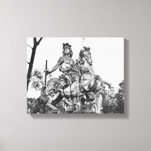 Equestrian statue of Louis XIV Canvastryck (Framsida)