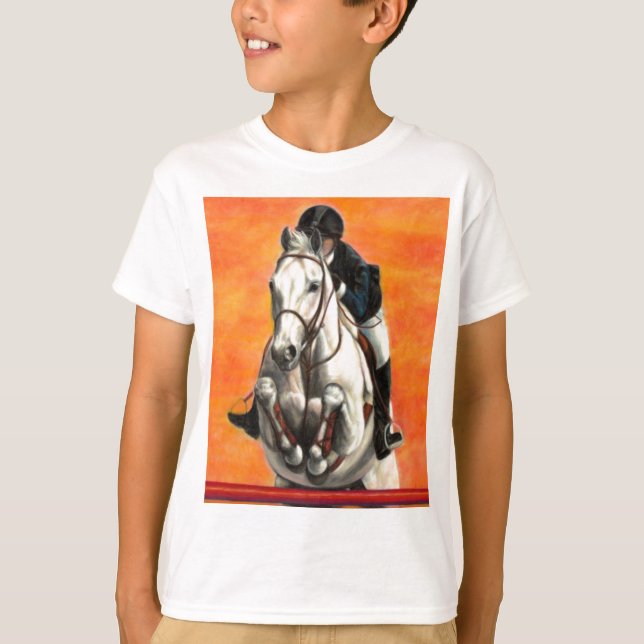 equestrian T shirt - Sunset jumper (Framsida)