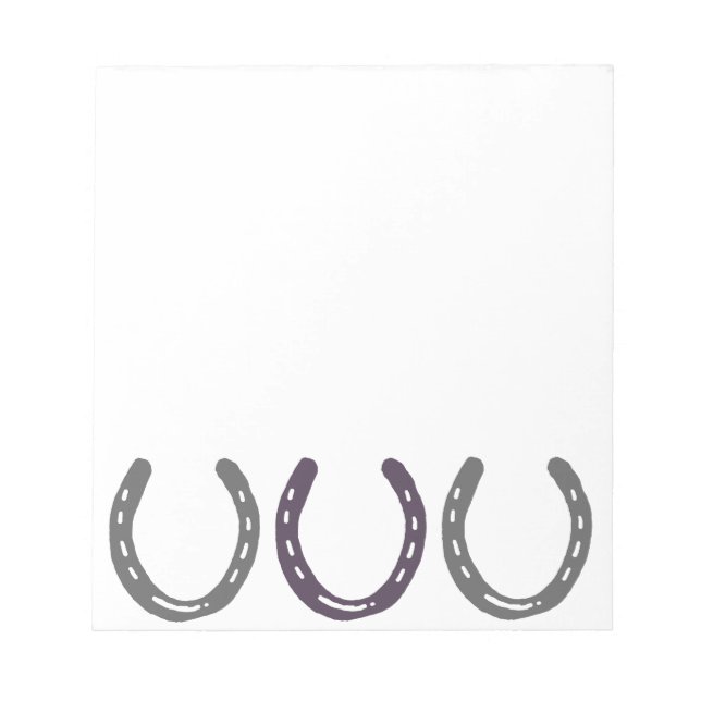Equestrian ThLED Horse Shoes Mönster Anteckningsblock (Framsida)