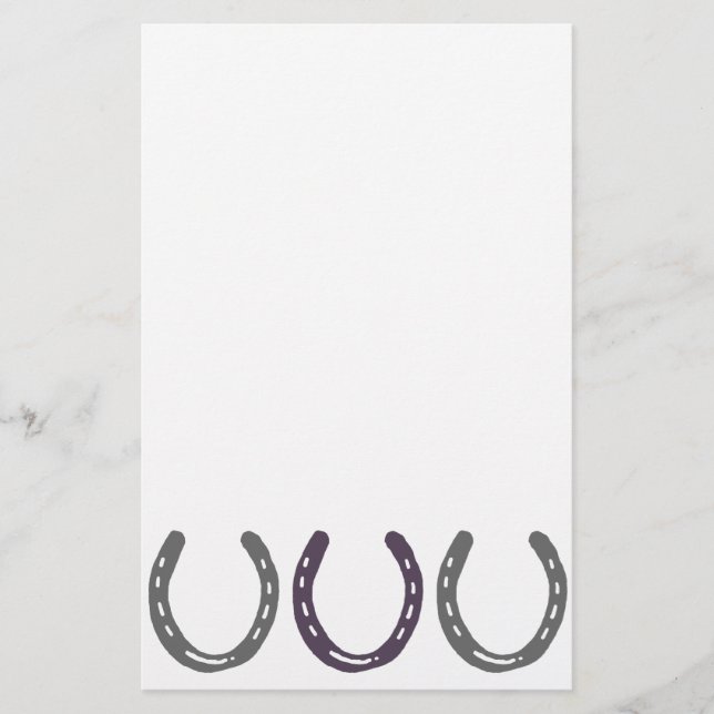 Equestrian ThLED Horse Shoes Mönster Brevpapper (Framsida)