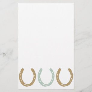 Equestrian ThLED Horse Shoes Mönster Brevpapper