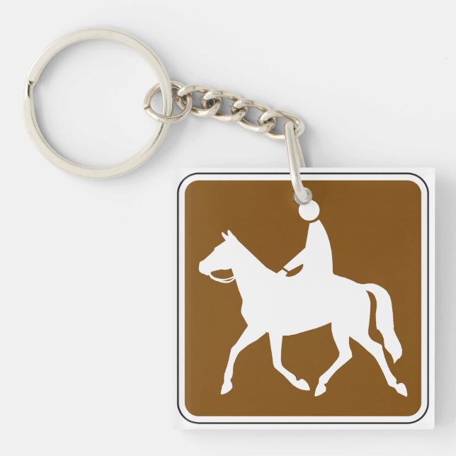 Equestrian Trail Riding Horse Silhouette Icon (Framsidan)