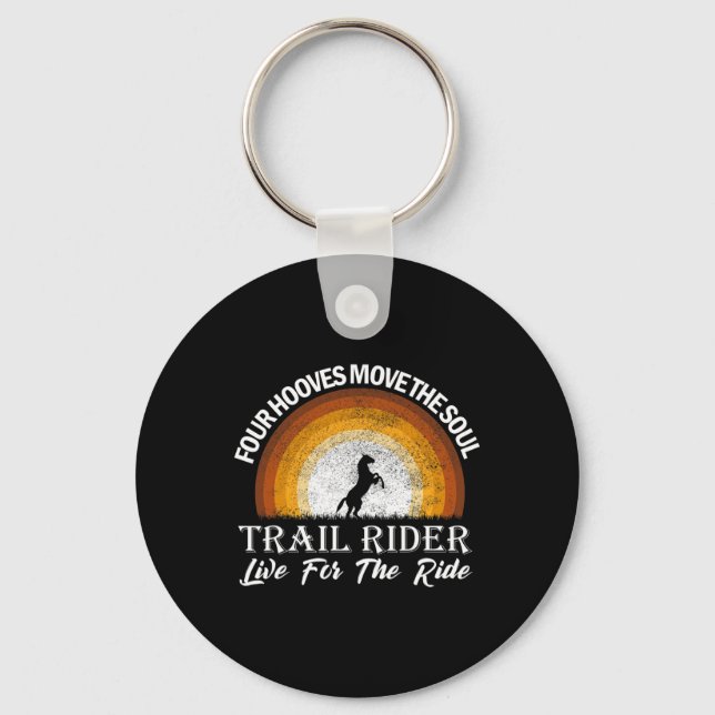 Equestrian  Trails Horseback Rider Nyckelring (Framsida)