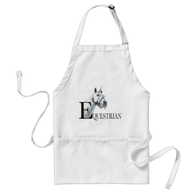 Equestrian Unicorn Side Öga Apron Förkläde (Framsidan)