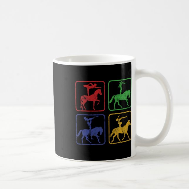 Equestrian Vaulting  Horses Dressa Kaffemugg (Höger)