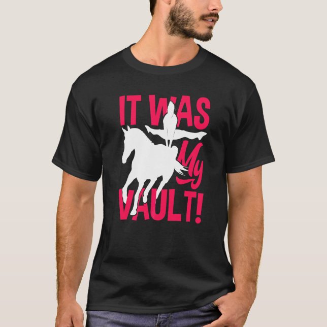 Equestrian voltigering häst voltigering ridning vo t shirt (Framsida)