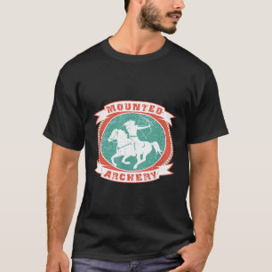 Equestrian Woman Archer, monterad arkitektur T Shirt
