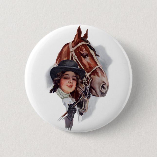 Equestrian Woman Knapp (Framsida)