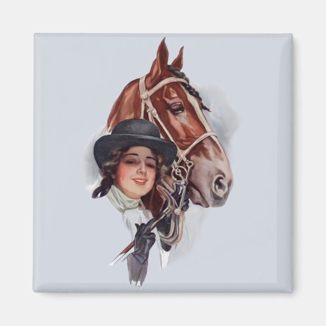 Equestrian Woman Magnet (Framsidan)