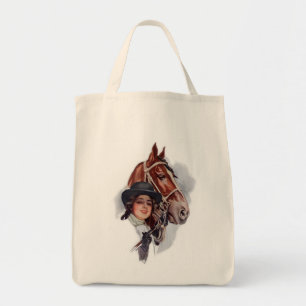 Equestrian Woman Tygkasse