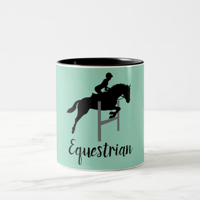 Equestriansk design Två-Tonad mugg (Center)