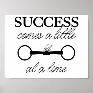 Equestriansk motivation poster