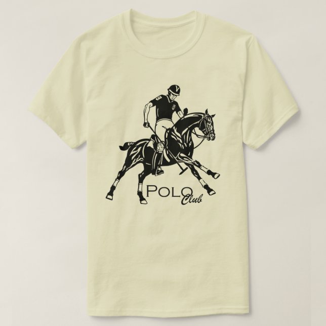equestriansk polo-klubb tee shirt (Design framsida)