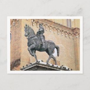 Equestrianska monument över Bartolommeo Colleoni ( Vykort