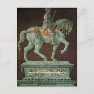 Equestrianska monument över Herr John Hawkwood, Uc Vykort
